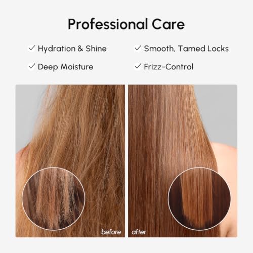 MAREE Deep Conditioning Hair Mask for Damaged Hair Treatment – Keratin Hair Care for Hydrating Growth Repair Moisturizing – Dry Curly Color Refreshing – 10 Fl Oz, White 10 Fl Oz (Pack of 1)