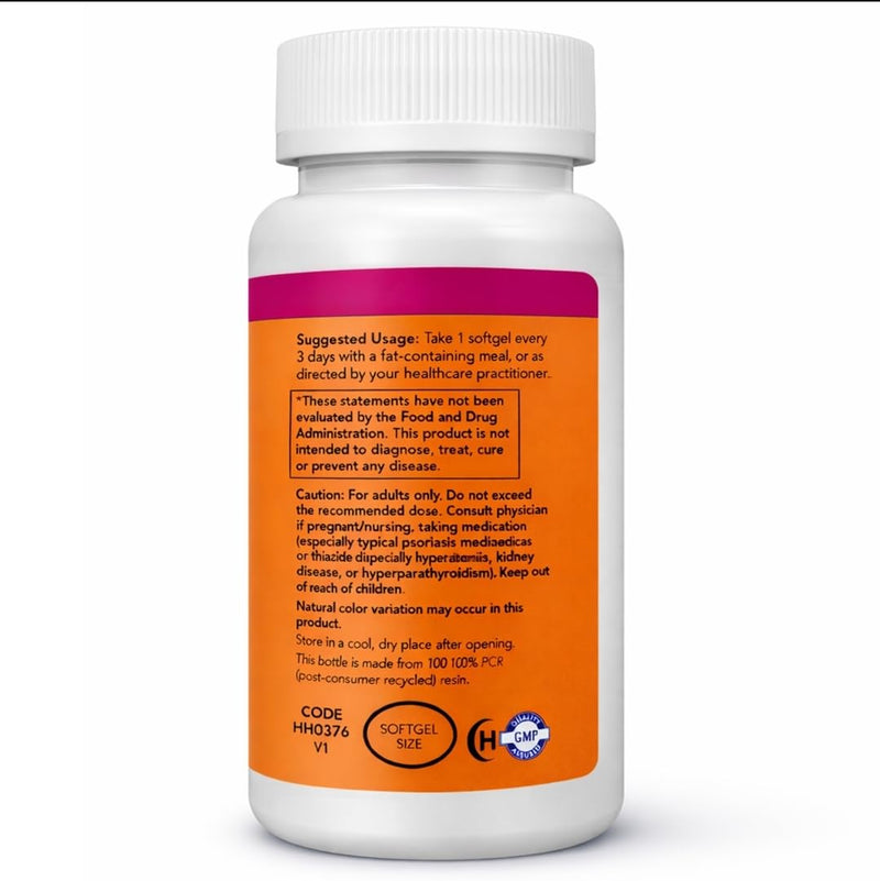 NOW Foods Supplements, Vitamin D-3 10,000 IU, Highest Potency, Structural Support*, 200 Softgels 200 Count (Pack of 1)