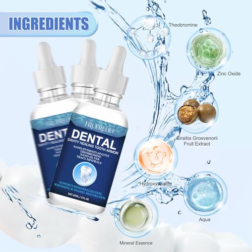 BENIX Tooth Armor Drops – Nano-HA & Theobromine Oral Care Serum (3) 0.33 Fl Oz (Pack of 3)