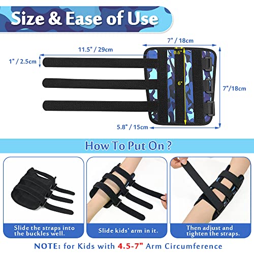 Pediatric Elbow Immobilizer Night Splint, Elbow Brace Cubital Tunnel Ulnar Nerve Entrapment, Arm Support Splint for Pain Relief, Child Restraint Stabilizer Brace (Small) Small