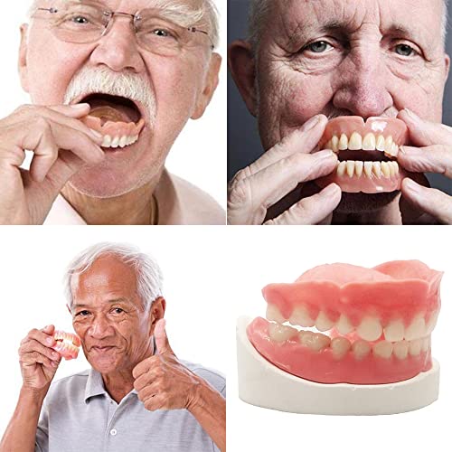 Healthyare Denture Do it Yourself Full Set of Top and Bottom Fake Teeth for Improve Smile