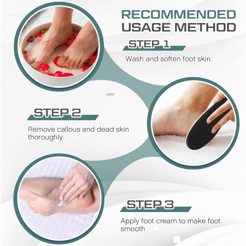 Lothee 15 Pack Foot File Foot Callus Remover Double Sided Professional Sandpaper Pedicure Tool Feet Scrubber Sander Feet Rasp for Dead Skin Cracked Heel Women Manicure Beauty Spa, 100/180 Grit, White