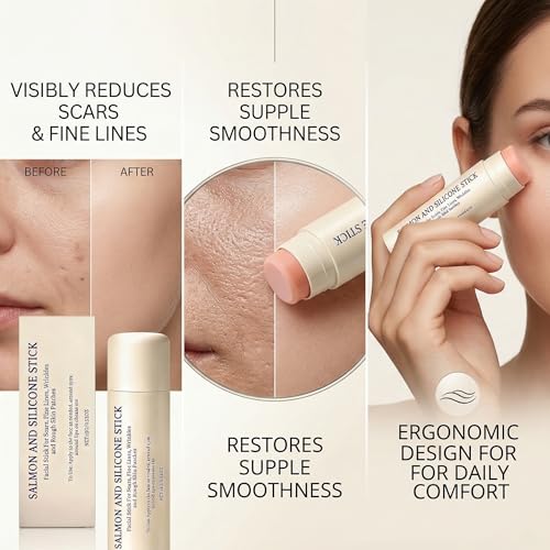 Silicone Scar Stick, Scar Removal Cream, Lightweight Silicone Balm,Smoothing Cream for Scars, Hyaluronic Acid & Algae Extract Easy-to-Use Scar Care Stick for Smoother Looking Skin (2PCS-30g