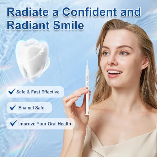 Teeth Whitening Gel Kit: 44% Teeth Whitening Gel Refills and Dental Gingival Barrier Protection Gel- No Sensitivity Teeth Whitening and Protection for a Brighter Whiter Smile