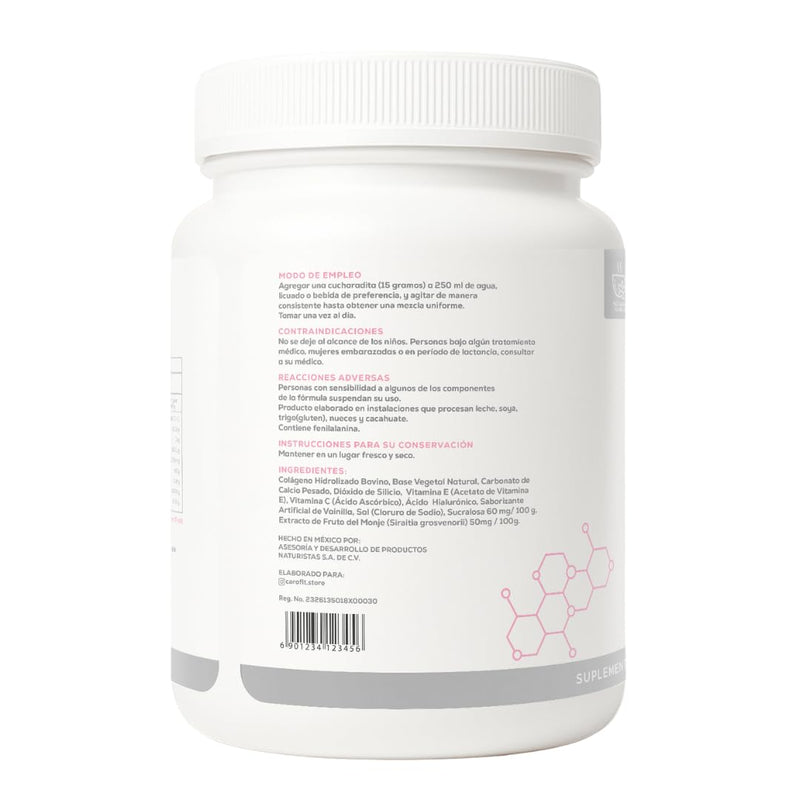 Caro FIT - Hydrolyzed Collagen Powder with Vitamin C and Hyaluronic Acid 500 g