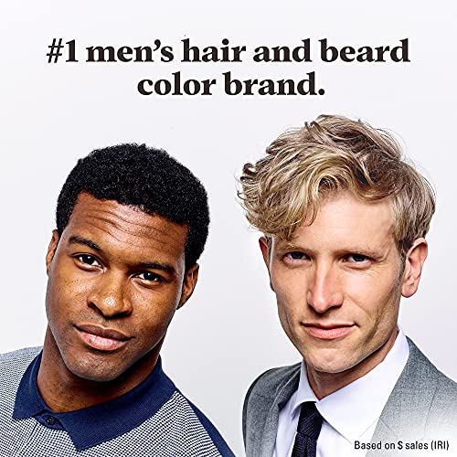 Just For Men Touch of Gray, Mens Hair Color Kit with Comb Applicator for Easy Application Real Black A-55 1 Count (Pack of 3) Hair Dye