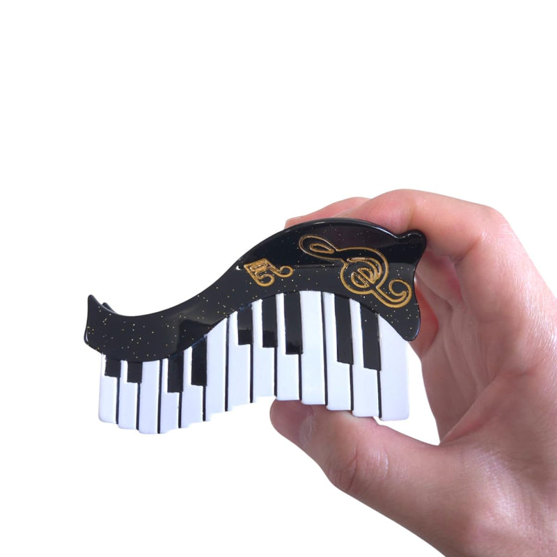 Funny Music Instrument Claw Clip,Funny Acetate Claw Clip for Women,Piano Hair Clip Piano