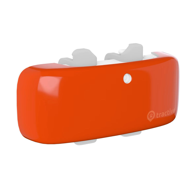 Tractive GPS Dog LTE (4) Hard Cover - Orange Orange Cover - BeesActive Australia