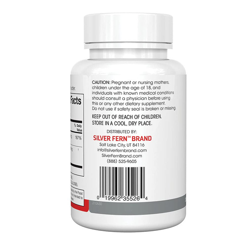 Silver Fern Vitamin K2-D3 Supplement Brand - Natural, Non-Synthetic - K2-7 | Menaquinone-7 (MK-7) - D3 as cholecalciferol - Bone, Heart & Energy Support (1 Bottle - 30 Capsules - 30 Servings) 30 Count (Pack of 1)