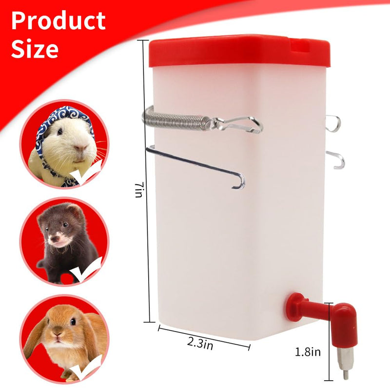 (32oz) Anti Bite Small Animal Brass Nozzle Water Bottle, Hanging Cage Automatic Small Pet Food Bowl Water Bottle Dispenser for Bunny Hamster Guinea Pig Chinchilla Mouse, BPA Free - BeesActive Australia