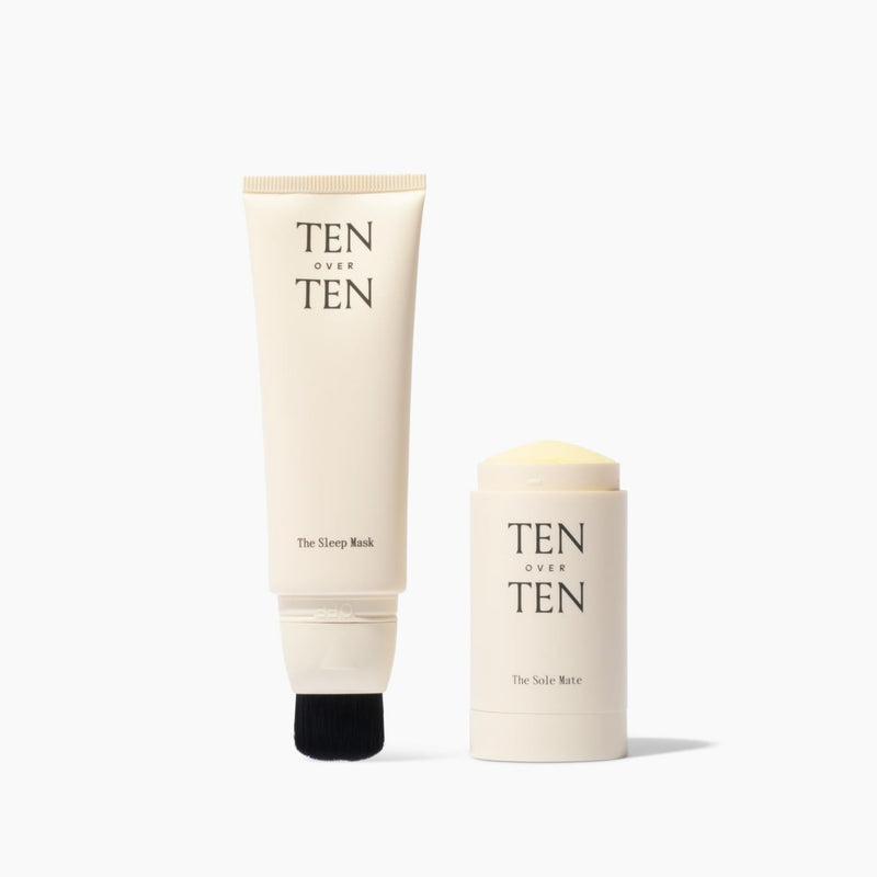 tenoverten - The Overnight Gift Set | The Sleep Mask (1.7 fl oz | 50 ml) and The Sole Mate (1.7 oz | 50 ml) | Moisturizing, Hydrating | Clean, Non-Toxic Hand and Foot Care - BeesActive Australia