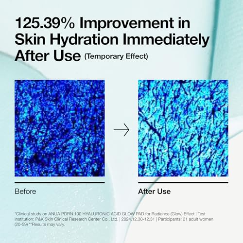 Anua PDRN 100 Hyaluronic Acid Toner Pad, 6.1 fl oz, 60 Count