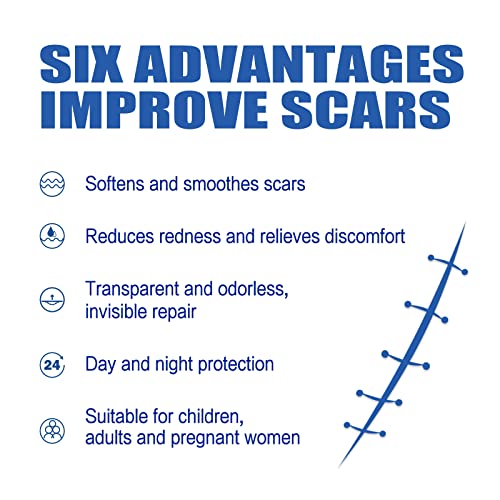 Silicone Scar Gel,Scar Cream,Scar Silicone Gel,Scar Removal Cream,Scar Gel,Scar Cream for Surgical Scars and Keloid Bump (1pcs)
