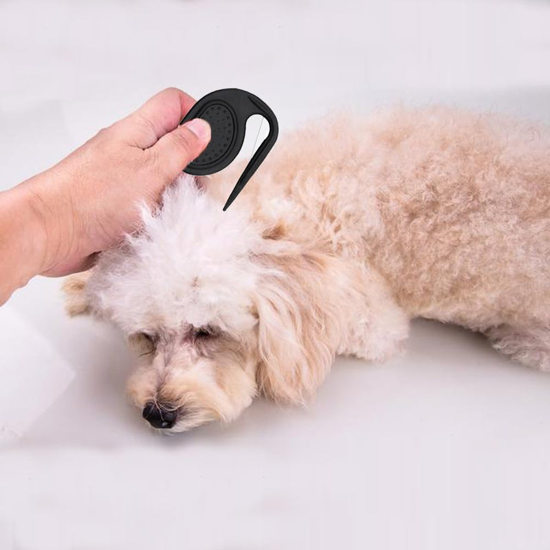 Pack of 4 de-matting knives for cats, multifunctional animal hair remover, pet knotting comb, undercoat brush for dogs with steel blade, de-matting comb for dogs to remove matted hair - BeesActive Australia