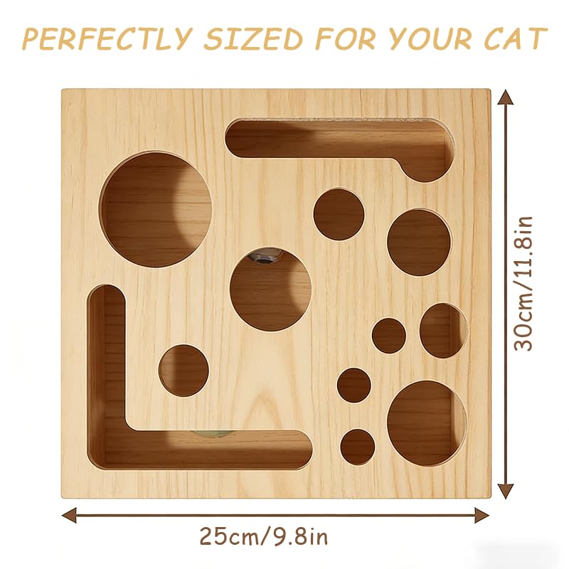 2026 New Cat Scratch Puzzle Enrichment Box, Cat Nail File Box with Sandpaper Inside, Toy Gift for a Cats that Hates Having Its Nails Trimmed, Stress-Free Alternative to Trimming Nails - BeesActive Australia