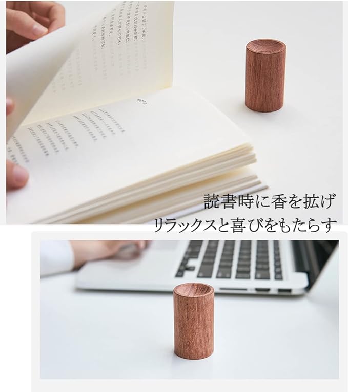 Aroma Dish Natural Wood Set of 4 Aloma Wood Aroma Diffuser Wooden Portable Car Bedroom Living Room Restroom Store Sleep Meditation Air Freshener Aroma Oil - BeesActive Australia