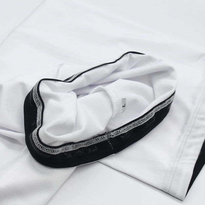 Salome Idea One Pair Compression Full Length Leg Sleeve for Men Women, Running, Basketball White XX-Large - BeesActive Australia
