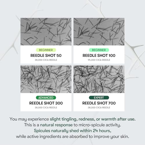 VT COSMETICS CICA Reedle Shot 300, Advanced Night Exosome, Microneedling Serum, Centella Asiatica, Hyaluronic Acid, Propolis, Soft Skin, Regeneration, Glass Skin, Korean Skin Booster 1.69Fl Oz (50ml)