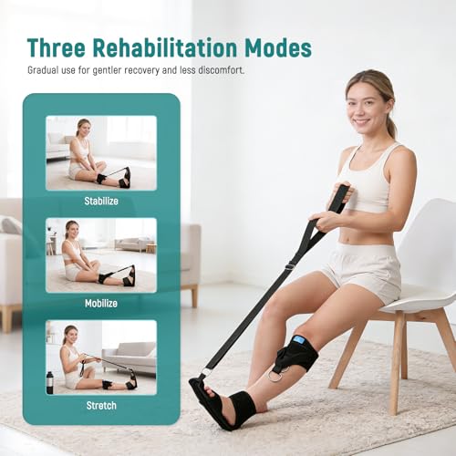 Plantar Fasciitis Night Splint KIT | All-in-One Rehab Support — Elastic Training, Stretching Aid & Secure Fixation Brace | Adjustable Foot Drop, Heel Spur Pain and Achilles Tendonitis Relief Brace For Women & Men, Day Night (1, Black, One Size) 1