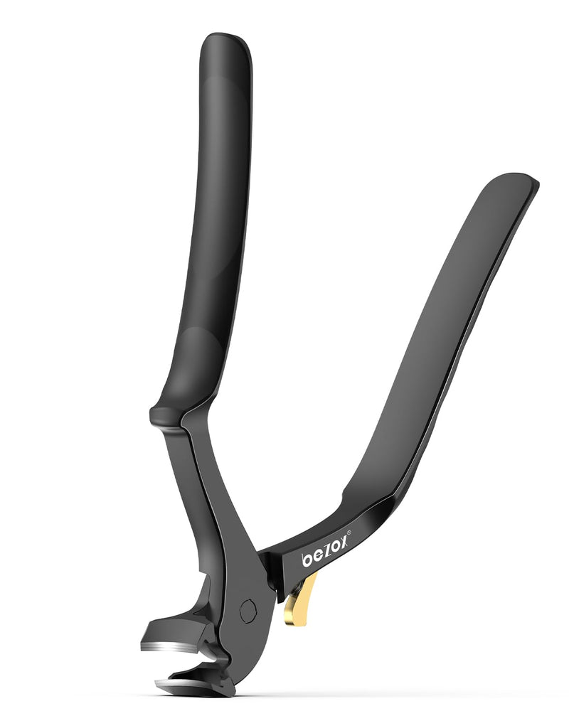 BEZOX Long Handle Toenail Clippers for Seniors – Wide Open Jaw Toe Nail Clippers for Thick Nails for Seniors, Ergonomic Nails Clipper for Thick Nails, Easy Reach Design for Limited Mobility - Black - BeesActive Australia