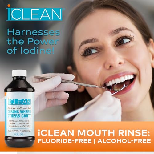 Mouthwash - Fluoride & Alcohol-Free Rinse | Harness the Power of Iodine | Molecular Iodine Mouth Rinse for Clean Oral Care | Gargle for Bad Breath & Oral Wellness | Cleans Where Others Can't 1