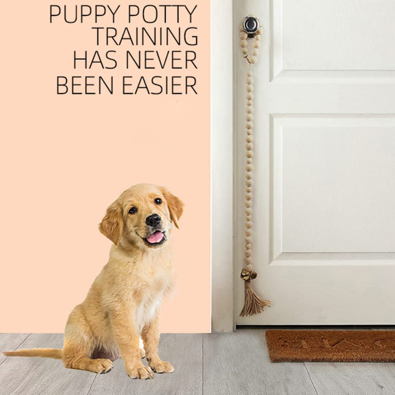 Dog Bell for Door Potty Training, 2 Packs Adjustable Hanging Door Bell Length for Small, Medium and Large Dogs to Go Outside, 27.5 inch - BeesActive Australia