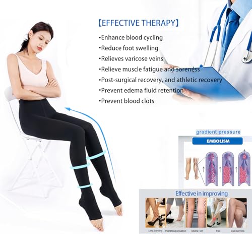 Compression Pantyhose 20-30 Mmhg Support,Medical TED Hose Tights XL
