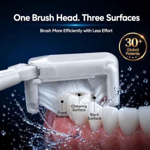 3 Sided Replacement Electric Toothbrush Heads Model W1