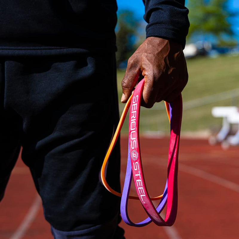 Short Resistance Bands - 12" by Serious Steel Fitness Set (#0, 1, 2)