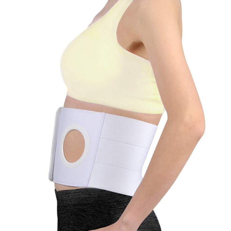 Men Or Women Medical Ostomy Belt Ostomy Hernia Support Belt Abdominal Stoma Binder Brace Abdomen Band Stoma Support (Hole 3.14") for Colostomy Patients to Prevent Parastomal Hernia Stoma Opening (M) Medium (Pack of 1) - BeesActive Australia