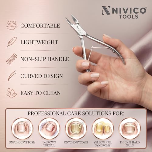 Premium Corner Nipper – Surgical Stainless Steel Ingrown Toenail Clipper & Podiatry Trimmer – Heavy-Duty Angled Blade Cutter for Thick Nails & Pain Relief