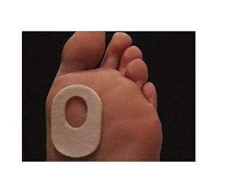 Atlas Biomechanics Callus Pads, 40/ Pack, 1/8" Adhesive Felt Oval Foot Cushions - BeesActive Australia