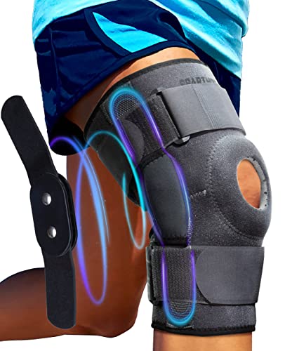 Sparthos Knee Compression Sleeves [Flamingo Pink - Med] x Hinged Knee Brace [Size M]