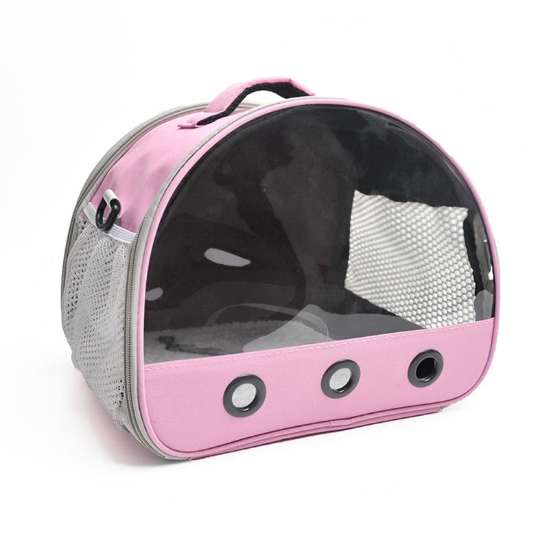 Cachpib Guinea Pig Small Portable Hamster Rabbit Hedgehog Sugar Glider Carrier Bag Pink Rose - BeesActive Australia