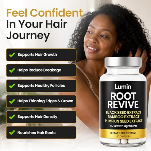 Lumin Root Revive - Hair Growth Supplements for Black Women - Iron & Zinc