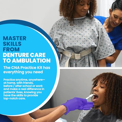 CNA Practice Kit, 20 Pieces - Complete Kit for Your Certified Nursing Assistant Exam - Contains Vital Equipment and Training Essentials to Prepare