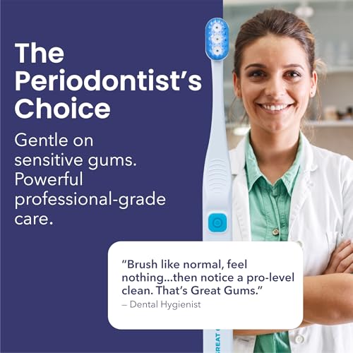 Extra Soft Toothbrush for Sensitive Gums, Plaque Remover Oral Care Bioelectric Brush