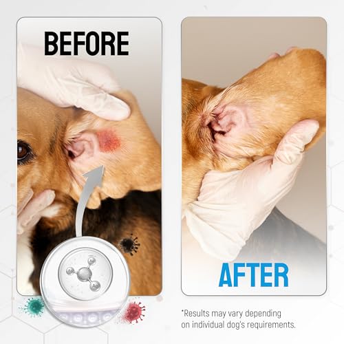SILVER GRADE Dog Wound Spray Helps with Hot Spots, Irritations, Bites, Burns, Rashes, Itch, Scratching – Better Use with a Dog Cone to Stop Licking – Safe for Large and Small Breeds – 4 oz Wound spray - 4 Fl Oz