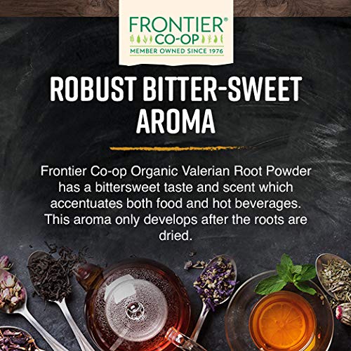 Frontier Co-op Organic Valerian Root Powder, 1lb Bulk Bag - Natural Dried Valerian Root Powder - Ideal for Valerian Teas & Herbal Uses, Kosher - BeesActive Australia