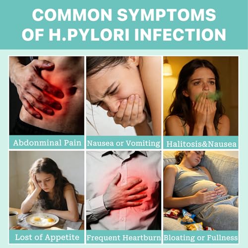 H Pylori Test Kit, 4 PCS Helicobacter Pylori Test Kits at Home Blood
