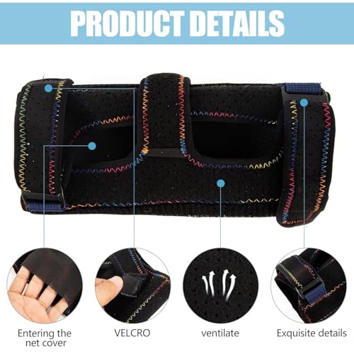 Cubital Tunnel Elbow Brace for Ulnar Nerve Entrapment & Sleeping, Adjustable Elbow Splint & Immobilizer for Left or Right Arm, Ideal for Night Use and Work