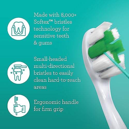 GuruNanda Pro Whitening & Care Bundle – Professional LED Teeth Whitening Kit & Butter on Gums Toothbrush 6pk for a Brighter Smile & Gentle Daily Cleaning