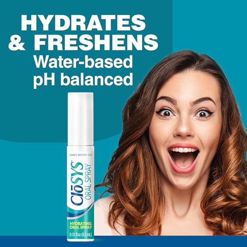 CloSYS Oral Breath Spray, Mint, Sugar Free, Fights Bad Breath .31oz, 9 Pack 0.31 Fl Oz (Pack of 9)