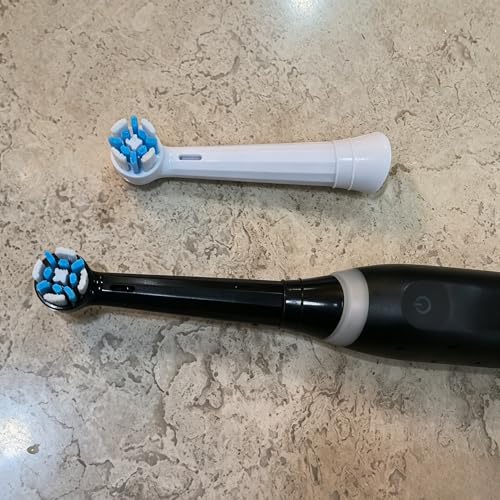 8Pack Only Fit for Oral B iO Series, Replacement Toothbrush Heads Compatible with Oral-B iO 2/3/4/5/6/7/8/9/10/7G, with Covers, Black 8Pack Replacement Toothbrush Heads