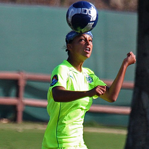 Full90 Select Performance Soccer Headgear, Blue, Large