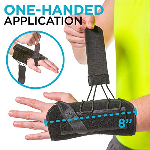 BraceAbility Gaming Wrist Brace + Protective Undersleeve Bundle - Typing Wrist Brace for Carpal Tunnel Relief, RSI, Sprain Support - Includes Soft Splint Sleeve for Left or Right Hand (Universal Left)
