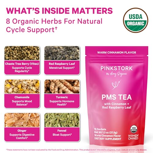 Pink Stork PMS Support Trio: Period Comfort Supplements