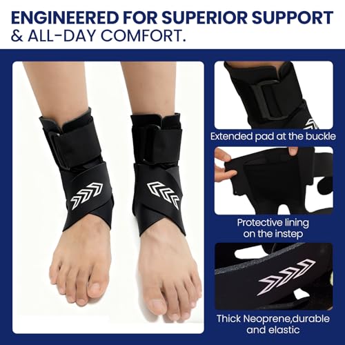 2 Pack Ankle Braces with Side Stabilizers, Neoprene Ankle Braces 2