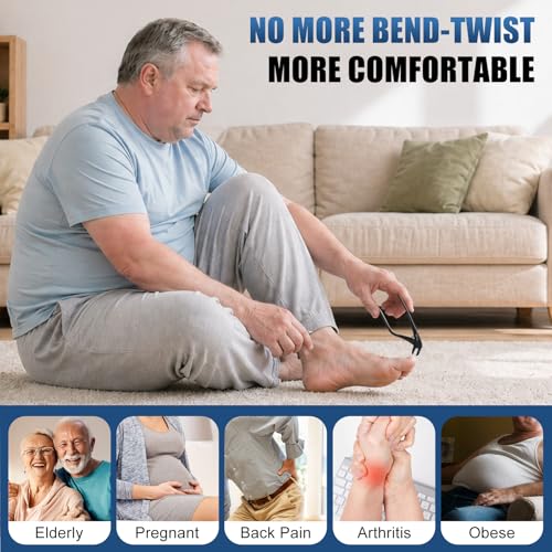 2026 Toenail Clippers for Seniors Thick Toenails with Long Handle Black