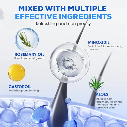 5% Minoxidil for Men and Women，Minoxidil hair growth products，Intense Hair Growth Serum，May Promote Faster, Stronger, Thicker Hair Growth to Fight Hair Loss and Thinning Hair（2.82 oz*4) 2.82 Count (Pack of 4)